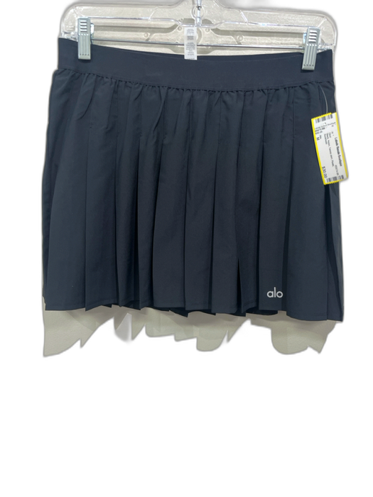 Alo Size M Black Nylon Tennis skirt Pleats Skirt Black / M