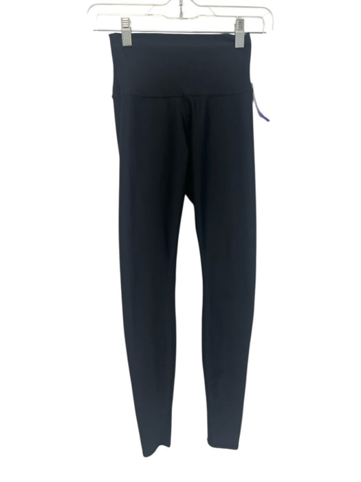 Alo Size XS Black Missing Fabric Tag Elastic Waistband Athletic Leggings Black / XS