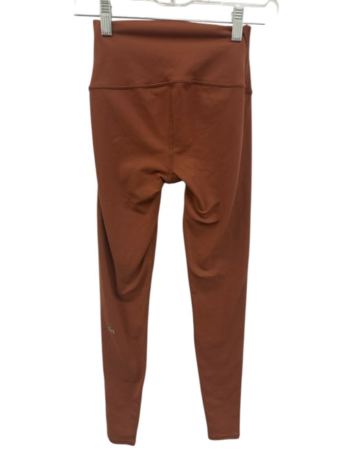 Alo Size XXS Clay Orange Missing Fabric Tag Elastic Waistband Athletic Leggings Clay Orange / XXS