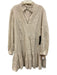 Tuckernuck Size XL Beige Linen V Neck Long Sleeve Pockets Knee length Dress Beige / XL