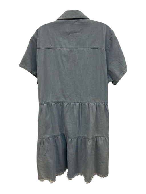 Show Me Your Mumu Size XXL Blue Cotton Button Front Denim Short Sleeve Dress Blue / XXL