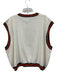 Queen of Sparkles Size XXL White multi Cotton Blend Sleeveless Sequined Top White multi / XXL