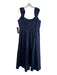 Tuckernuck Size XXXL Navy Cotton Sleeveless stretch back panel Pockets Dress Navy / XXXL
