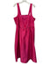 Tuckernuck Size XXXL Hot pink Rayon Blend Satin Zip Back Smocked Back Maxi Dress Hot pink / XXXL