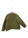 Barbour Size 14 Army Green Synthetic Quilted Collared Cropped Coat Army Green / 14