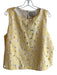 Tuckernuck Size XXL Yellow & White Cotton Blend Lined Sleeveless Floral Top Yellow & White / XXL