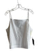 Tuckernuck Size XXL White Cotton Adjustable Spaghetti Straps Square Neck Top White / XXL