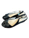 Prada Shoe Size 40 Black Patent Leather Woven Heel Ankle Strap Sandal Wedges Black / 40