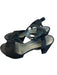 Stuart Weitzman Shoe Size 8.5 Black Suede Block Heel Ankle Strap Platform Heels Black / 8.5