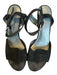 Stuart Weitzman Shoe Size 8.5 Black Suede Block Heel Ankle Strap Platform Heels Black / 8.5