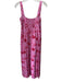 Hill House Size S Pink & Red Cotton Sleeveless Adjustable Shoulder Strap Dress Pink & Red / S