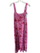 Hill House Size S Pink & Red Cotton Sleeveless Adjustable Shoulder Strap Dress Pink & Red / S