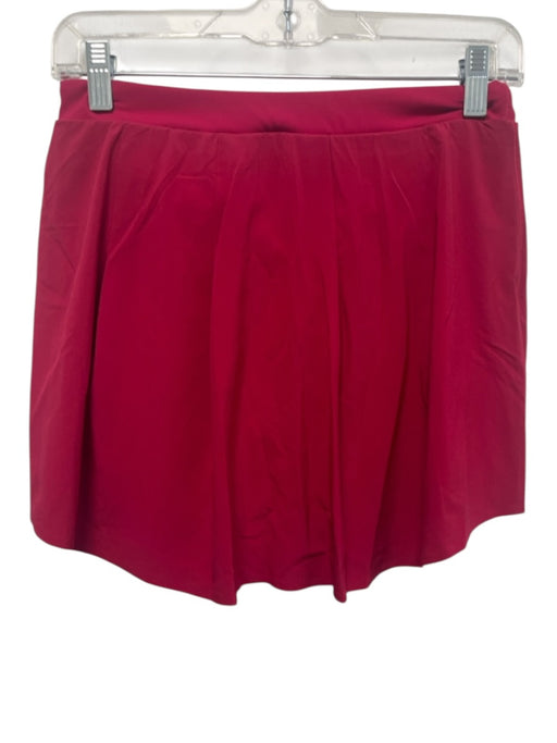 Spanx Size S Fuchsia Pink Polyester Blend Elastic Waist A Line Mid Rise Skirt Fuchsia Pink / S