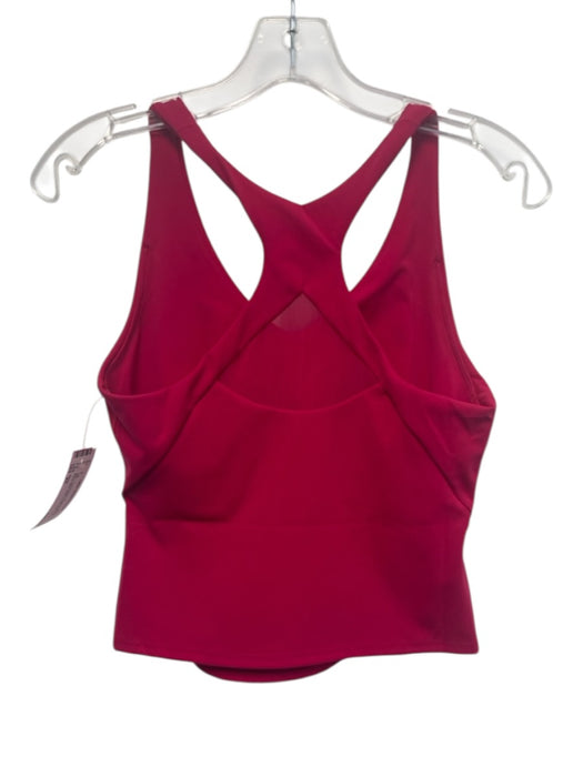 Spanx Size XS Fuchsia Pink Polyester Blend Racer Back Mesh Panel Tank Top Fuchsia Pink / XS