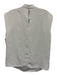 Amanda Uprichard Size S White Polyester Cap Sleeve Draped high neck Top White / S