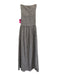Hill House Size XS Brown & White Sleeveless Gingham Smocked Midi Dress Brown & White / XS