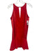 Parker Size S Red Polyester Sleeveless Fabric Block Keyhole Front & Back Dress Red / S