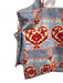 Hill House Size XS Light Blue & Red Cotton Sleeveless Abstract Floral Skirt Set Light Blue & Red / XS