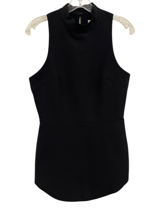 Amanda Uprichard Size Medium Black Polyester Sleeveless Darted high neck Dress Black / Medium