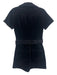 Show Me Your Mumu Size Medium Black Cotton Blend Short Sleeve Zip Front Dress Black / Medium