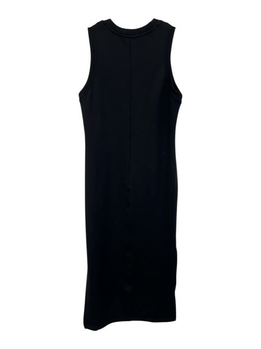 Spanx Size XS Black Modal Blend Sleeveless Maxi Side Slit Crew Neck Dress Black / XS