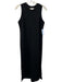 Spanx Size XS Black Modal Blend Sleeveless Maxi Side Slit Crew Neck Dress Black / XS