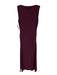 Hill House Size XS Purple Polyester Sleeveless Boat Neck Ruched Maxi Dress Purple / XS