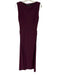 Hill House Size XS Purple Polyester Sleeveless Boat Neck Ruched Maxi Dress Purple / XS