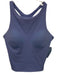 Spanx Size Small Periwinkle Blue Nylon Blend Racerback Shelf Bra Padded Top Periwinkle Blue / Small