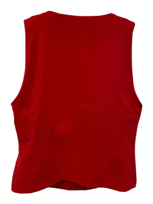 Spanx Size XS/S Red Nylon & Elastane Wide Waist Band Shelf Bra Crop Pant Set Red / XS/S