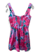 Mumu Size M Lavender, Pink & Multi Polyester Sleeveless Floral bustier Dress Lavender, Pink & Multi / M
