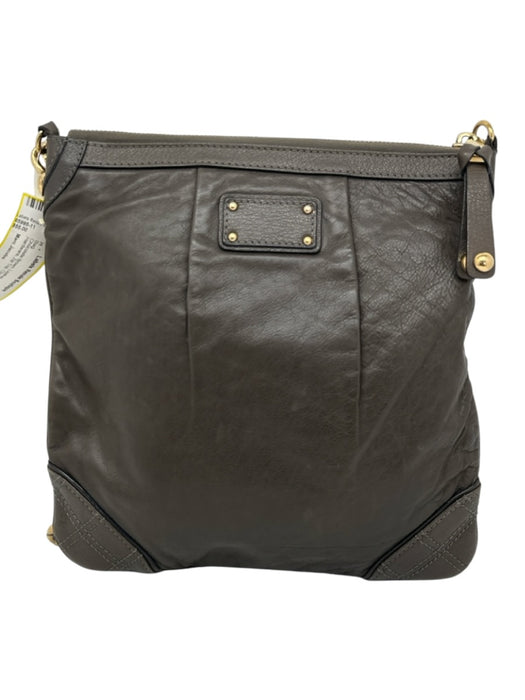 Marc Jacobs Chocolate Brown Leather Gold Tone Hardware Zip Top Chain Strap Bag Chocolate Brown
