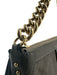 Marc Jacobs Chocolate Brown Leather Gold Tone Hardware Zip Top Chain Strap Bag Chocolate Brown