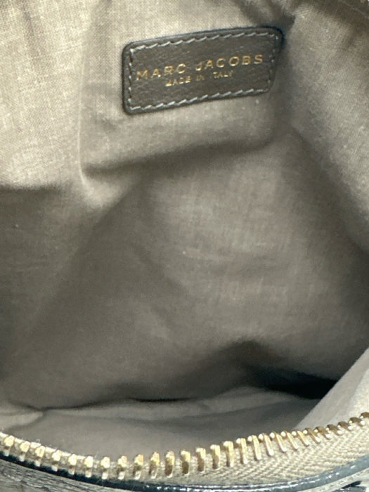 Marc Jacobs Chocolate Brown Leather Gold Tone Hardware Zip Top Chain Strap Bag Chocolate Brown