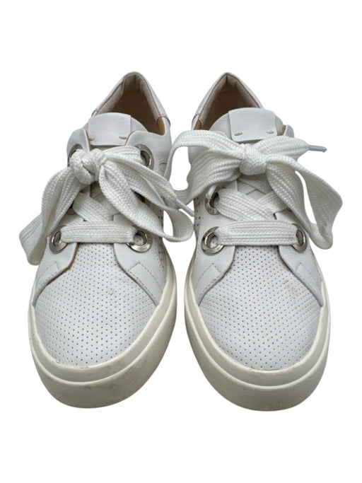 Vaneli Sport Shoe Size 9N White Perforated Silver Tone Detail Low Top Sneakers White / 9N