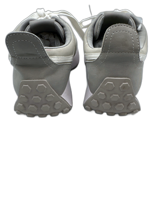 Dolce Vita Shoe Size 9 Gray & White Faux Leather Color Block lace up Sneakers Gray & White / 9