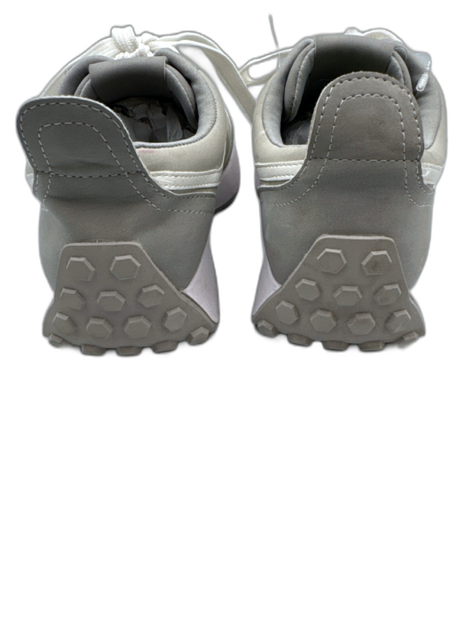 Dolce Vita Shoe Size 9 Gray & White Faux Leather Color Block lace up Sneakers Gray & White / 9