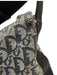 Christian Dior Blue, Gray & Black Canvas jaquard Logo Zip Top Crossbody Bag Blue, Gray & Black / Large