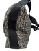 Christian Dior Blue, Gray & Black Canvas jaquard Logo Zip Top Crossbody Bag Blue, Gray & Black / Large