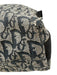 Christian Dior Blue, Gray & Black Canvas jaquard Logo Zip Top Crossbody Bag Blue, Gray & Black / Large