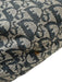Christian Dior Blue, Gray & Black Canvas jaquard Logo Zip Top Crossbody Bag Blue, Gray & Black / Large