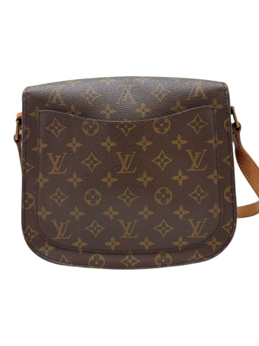 Louis Vuitton Brown & Tan Coated Canvas Brass Hardware Monogram Crossbody Bag Brown & Tan / Small