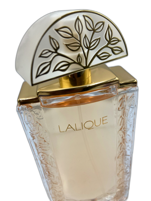 Lalique Gold & White Glass Frosted Leaves 3.3 FL oz. Full Perfume Gold & White