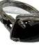 Neil Lane Silver & Black 925 Faceted Onyx Ornate Ring Silver & Black