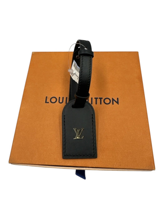 Louis Vuitton Black & Gold Leather Chain Adjustable Tab Crossbody Strap strap Black & Gold