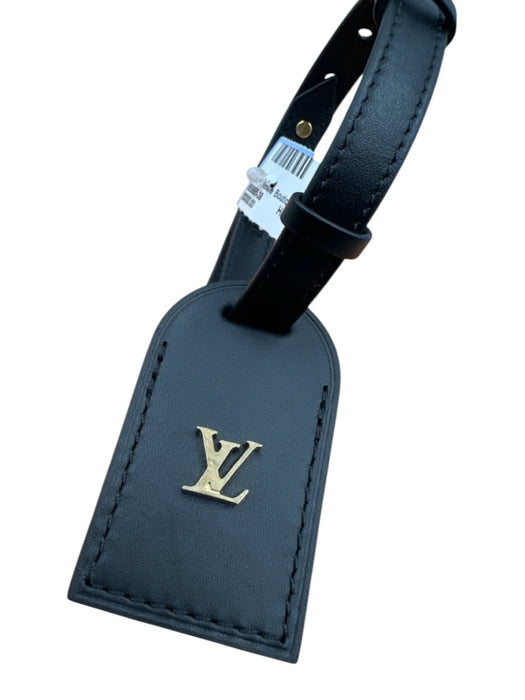 Louis Vuitton Black & Gold Leather Chain Adjustable Tab Crossbody Strap strap Black & Gold