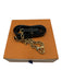 Louis Vuitton Black & Gold Leather Chain Adjustable Tab Crossbody Strap strap Black & Gold
