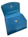 Chanel Blue Caviar Leather Flap Interlocking CC Compact Wallets Blue