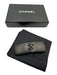 Chanel Black & Gold Lamb leather Interlocking CC Baby Hair Accessories/Tools Black & Gold