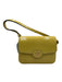Tory Burch Yellow Patent Leather Flap Logo Adjustable Strap Shoulder Bag Yellow / Small